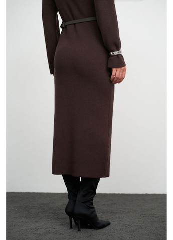 Темно-коричневое платье 2864 Triko Bakh