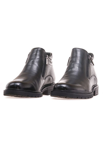 Черные зимние ботинки комфорт мужские al5v9f-07m-t1/black leather Anemone