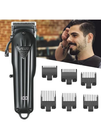 Машинка для стрижки Professional Hair Clipper аккумуляторная 2000 мАч 5 Вт черный (2390000036) VGR V-282 (342968172)