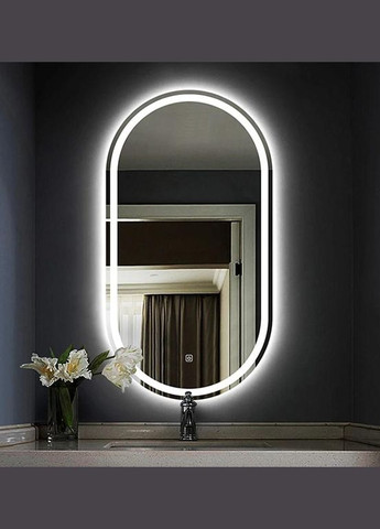 Дзеркало LED DE-M4031D овальне 60*120см сенсорне включення + підігрів Dusel (316720343)