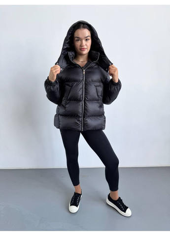 Черная зимняя женская зимняя куртка SK