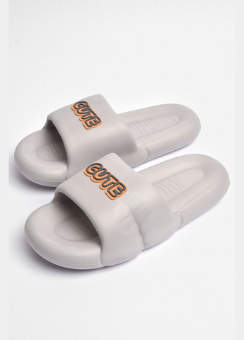 Серые кэжуал шлепанцы мужские пена серого цвета Let's Shop