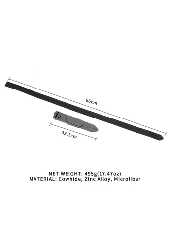 Регульована шльопалка Adjustable Slapper for Impact Play, чорна, натуральна шкіра Lockink (315012694)