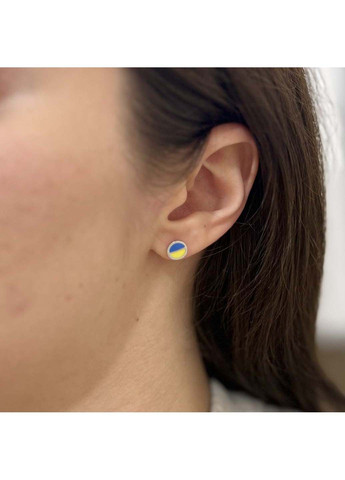 Срібні сережки з емаллю (2137634) Silver Breeze (317355852)