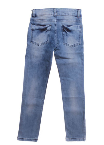 Голубые демисезонные брюки джинсовые 51427 Valenza