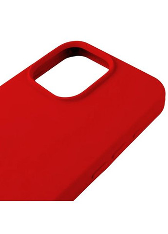 Чохол Silicone Case (AA) Logo with MagSafe для Apple iPhone 14 Pro (6.1") ( )(Red) Epik (369931529)