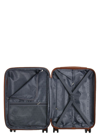 Чемодан ручная кладь S синяя 55х35х20(+5)см/42л/2.8кг/ 629 WORLDLINE (324802049)