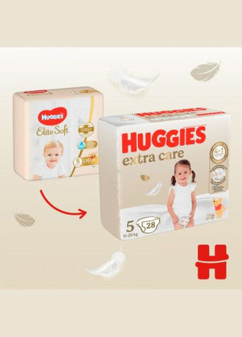 Підгузки Extra Care Size 5 (1125 кг) 28 шт (5029053583150) Huggies extra care size 5 (11-25 кг) 28 шт (275092662)