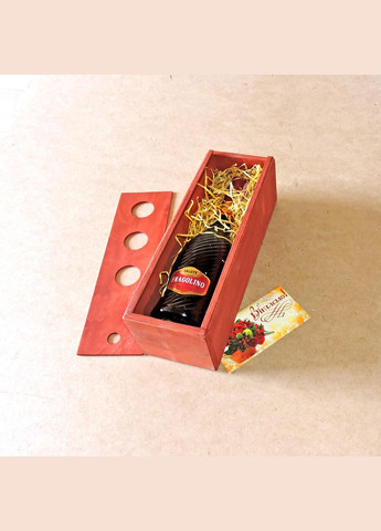 Подарункова коробка з дерева Палермо тип В корал (ПДУ-040303) No Brand (328910632)