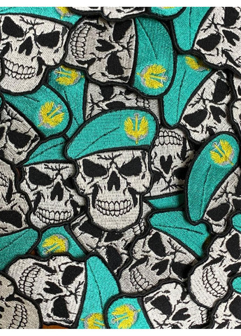 Шеврон Череп морська піхота (Форма контурна. На липучці) Розмір 8x6см No Brand (369924571)