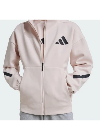 Толстовка Z.N.E. Full-Zip Sportswear Beige JF2509 adidas (399381367)