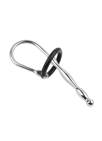 Сталевий уретральний катетер з ерекційним кільцем No Brand (366888234)