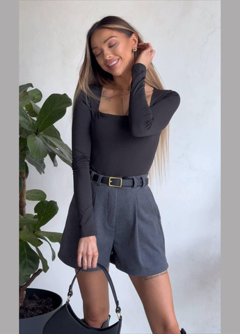 Шорты женские - стильные и теплые №055 Серый 42-44 JUGO Atelier (302652850)