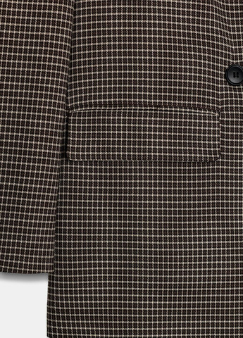 Цветной женский жакет Zara в клеточку - демисезонный