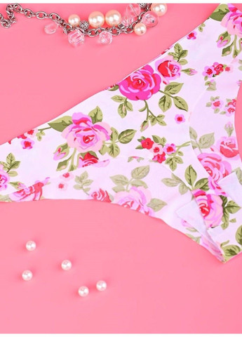 Труси-стринги жіночі La Volle квіти білі Lavolle (316089186)