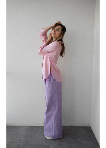 Джинсові палаццо фіолетового кольору No Brand (363819885)