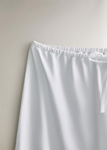 Белые домашние демисезонные брюки Zara