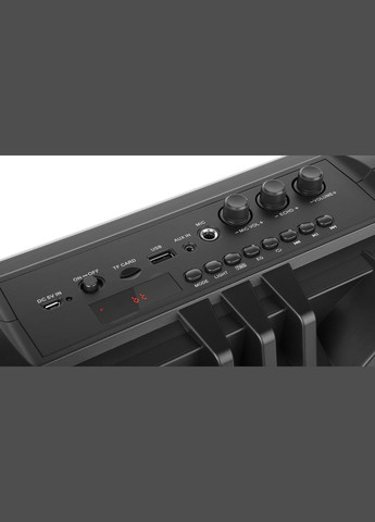 Колонка X-737 Black (28Вт,Bluetooth,USB,microSD,AUX,4000mA) Real-El (333824407)