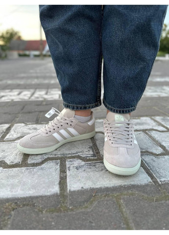 КРОСІВКИ ЖІНОЧІ ADIDAS SAMBA OG WONDER WHITE LINEN GREEN АДІДАС САМБА No Brand сірі демісезони (368870059)