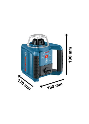Ротационный лазерный нивелир GRL 300 HV (300 м) + LR1 + RC1 + держатель (24927) Bosch (323165852)