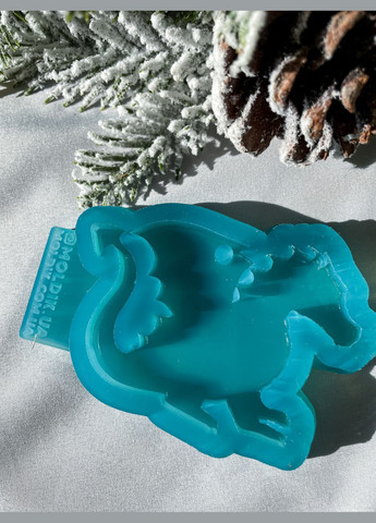 Молд Дракоша для новорічних іграшок на ялинку силіконова форма для епоксидної смоли No Brand (370566466)