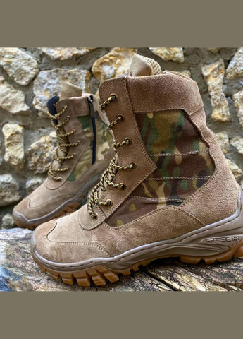 Берці Жіночі Демісезонні Тактичні. 36-49р Койот. Гідрофобна шкіра! DSDF-2102 No Brand (301138737)