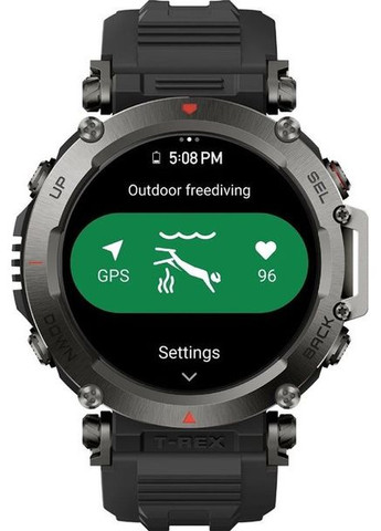 Часы умные T-Rex Ultra Abyss Black (W2142EU1N) черные Amazfit (299395612)