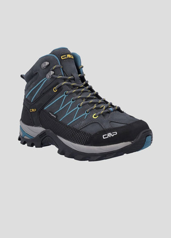 Серые демисезонные темно-серые ботинки для треккинга rigel mid trekking shoe wp CMP
