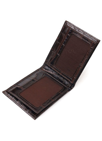 Миниатюрное портмоне для документов мужское кожаное 21521 Коричневое Canpellini (306881469)