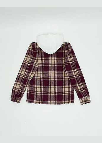 Куртка-сорочка,бордовий-білий в клітку, Wesc (301442825)