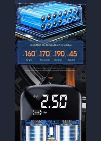 Бездротовий автомобільний повітряний компресор MJX (297707759)