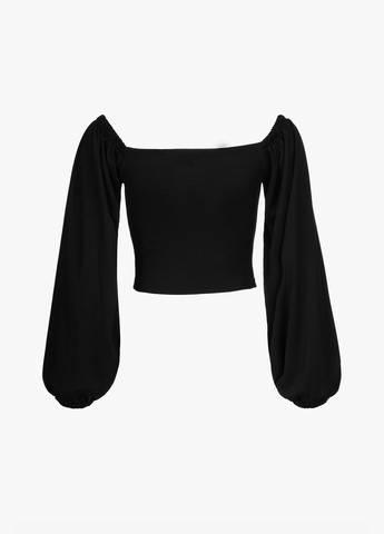 Чёрная блуза однотонная женская 2401 черный shop (2000990396570) On me