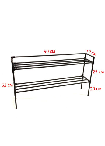 Двух уровневая подставка для цветов на подоконник Lucia Black 2 level. Полочки для рассады, горшков и зелени Broody (300778451)