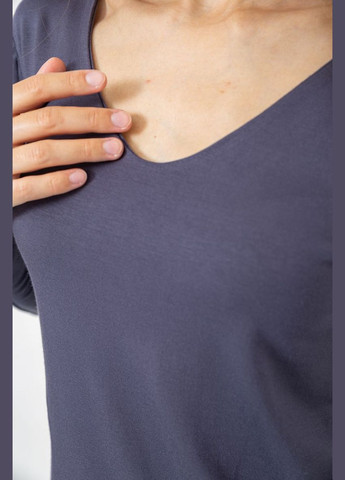 Тонкий жіночий лонгслів, колір електрик, Ager (292865937)