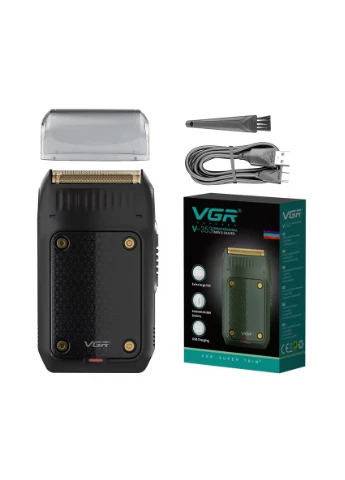 Електробритва чоловіча V-353 акумуляторна з триммером 5W Black (3_05043) VGR (395879939)