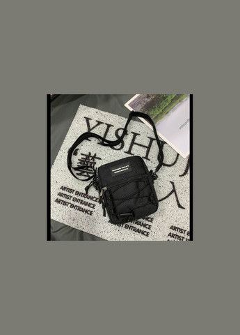 Підліткова сумка крос-боді з карабіном чорна чоловіча жіноча No Brand (322337132)