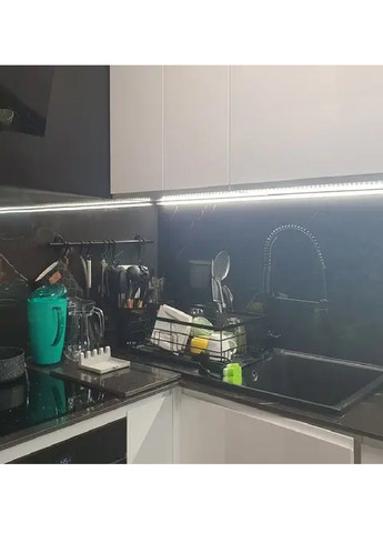 Металлическая сушилка для посуды с контейнером для столовых приборов 44х31,5х13,5 см (478786-Prob) Черная Unbranded (311885850)