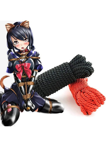 Мотузка шибарі для зв'язування та бондажу червоного кольору 5 метрів We Love (284279251)