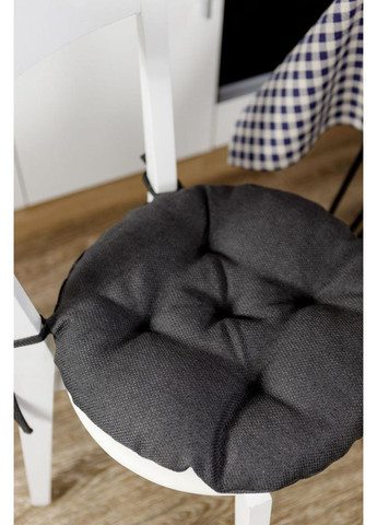 Круглая подушка на стул LEON 40 см Черный Прованс (372806194)