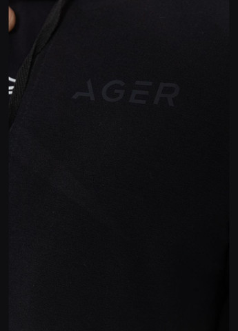 Спорт костюм чоловічий двонитка, колір чорний, Ager (266815035)