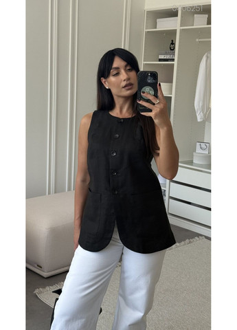 Жакет жилет №1 (чорний) 0406251 Peony (352260775)