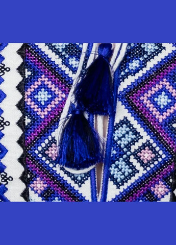 Вышиванка для мальчика Русланчик молочный с синим Galychanka 7234 (355802393)