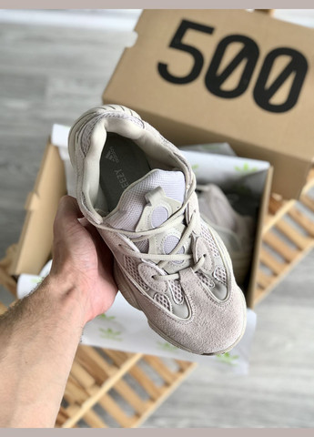 Кроссовки женские и мужские Adidas Yeezy 500 beige | Адидас Изи буст 500 бежевые No Brand бежевые демисезоны (307397785)