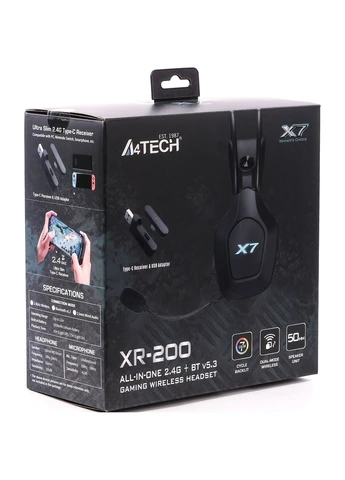 Ігрові навушники XR-200 Black (4711421001410) [141198] A4Tech (400890095)