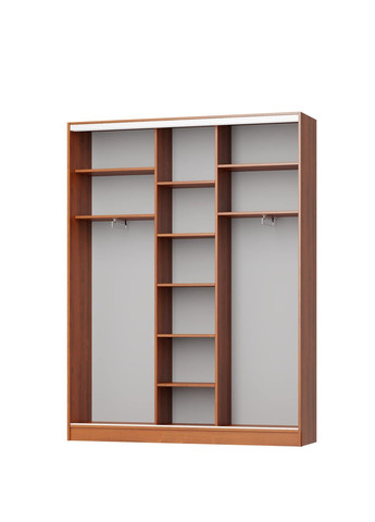 Шафа-купе тридверна Стандарт AL 2ДСП/Дзеркало 180x45x240 см (MBS-1529) MebelStar (346288658)