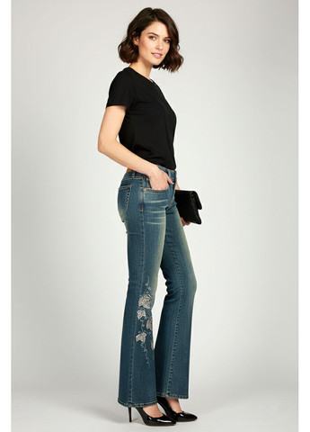 Жіночі вінтажні клешені джинси Синій Tantra - (364315613)
