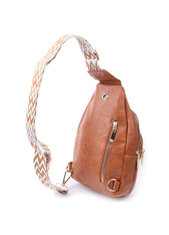 Небольшая женская сумка с одной лямкой через плечо из гладкой экокожи 22767 Vintage (329151944)