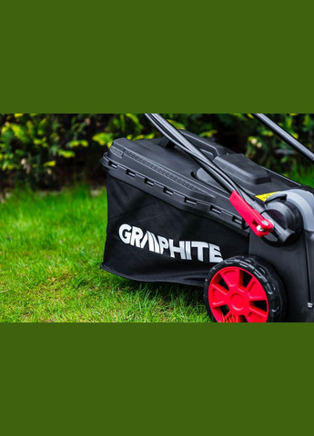 Газонокосилка, 2000Вт, 43см, 45л, 2070мм, 14кг Graphite (314977050)