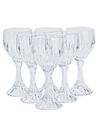 Келихи з товстого скла набір для вина з 6 штук по 157 мл HP550 (A-032473) TS Kitchen (341307456)