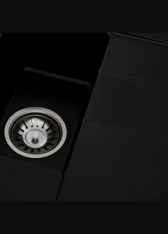 Гранітна мийка для кухні 7850W TOSKANA матова Чорна Platinum (269793224)